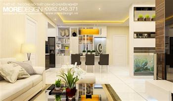 Thiết kế nội thất căn hộ chung cư 65m2 đẹp